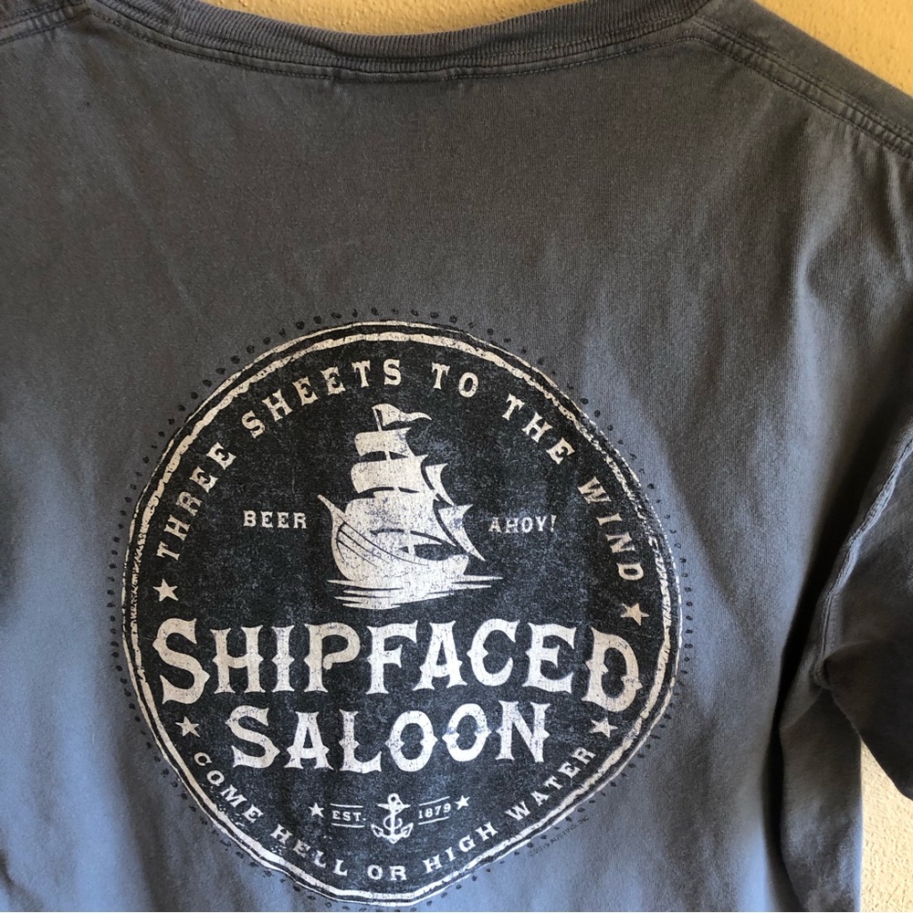 Amelia Island "Ship Faced Saloon" Three Sheets to the Wind Tshirt Size Small - Picture 3 of 9